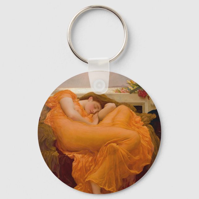 Flaming June - Frederic Lord Leighton Keychain (Front)