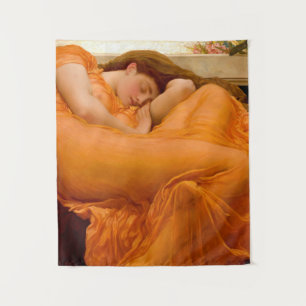 Flaming June Painting By Frederic Leighton Tapestry