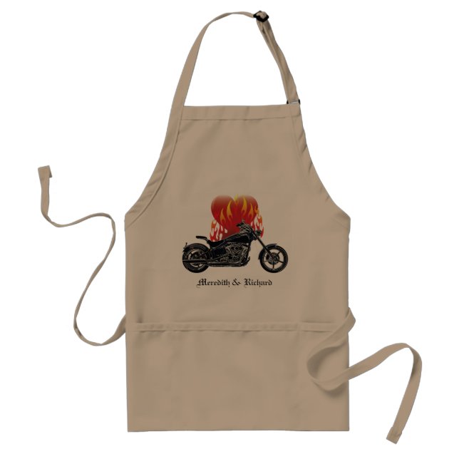 Flaming Love Biker Apron (Front)