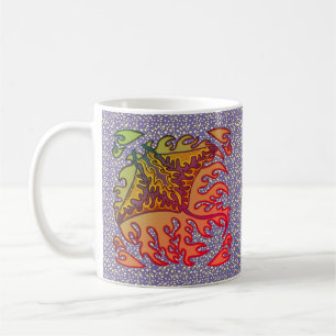 Flaming Manta Ray  mug