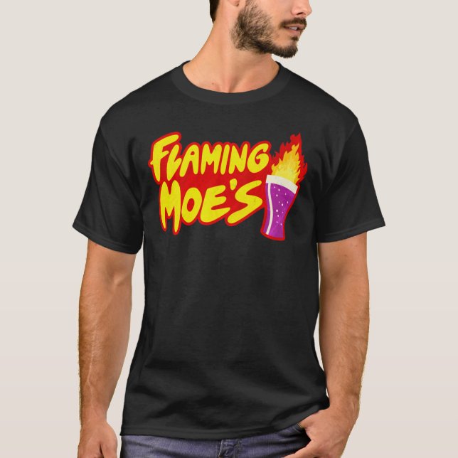 Flaming Moes Logo Classic T-Shirt (Front)