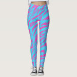 Flaming Pink Leggings with Light Blue Background<br><div class="desc">Do you love to express yourself with bold and bright colours? 🌈 If so, you will fall in love with these flaming pink leggings with a light blue background from Lady’s Luxuries Co. 💕 These leggings feature a vibrant pattern of pink shapes that resemble brush strokes or flames, giving them...</div>