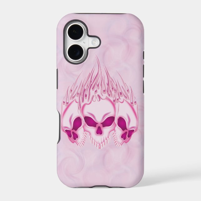 Flaming Pink Skulls (Back)