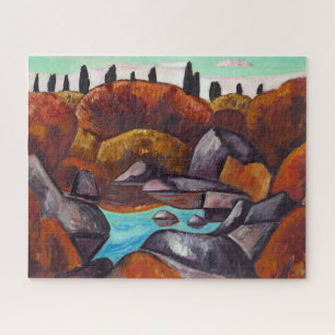Flaming Pool—Dogtown   Marsden Hartley   Jigsaw Puzzle