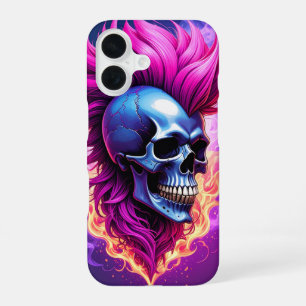 Flaming Punk Skull iPhone / iPad case