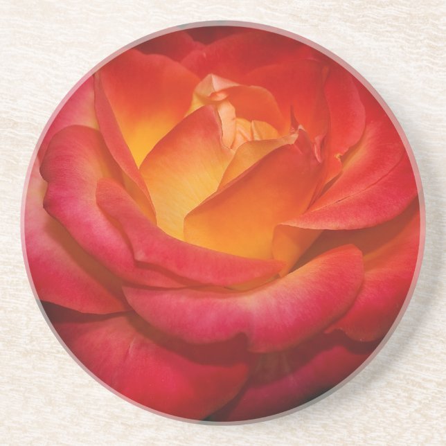 Flaming Rose Coaster (Front)