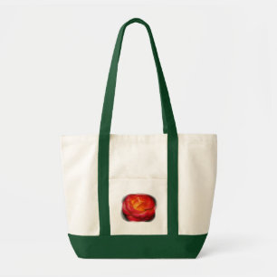 Flaming Rose Tote Bag