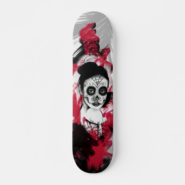 Flaming Rubies Inc. Day of the Dead Skateboard (Front)