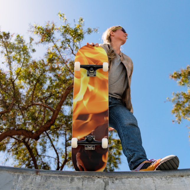 Flaming Skateboard (Outdoor 1)