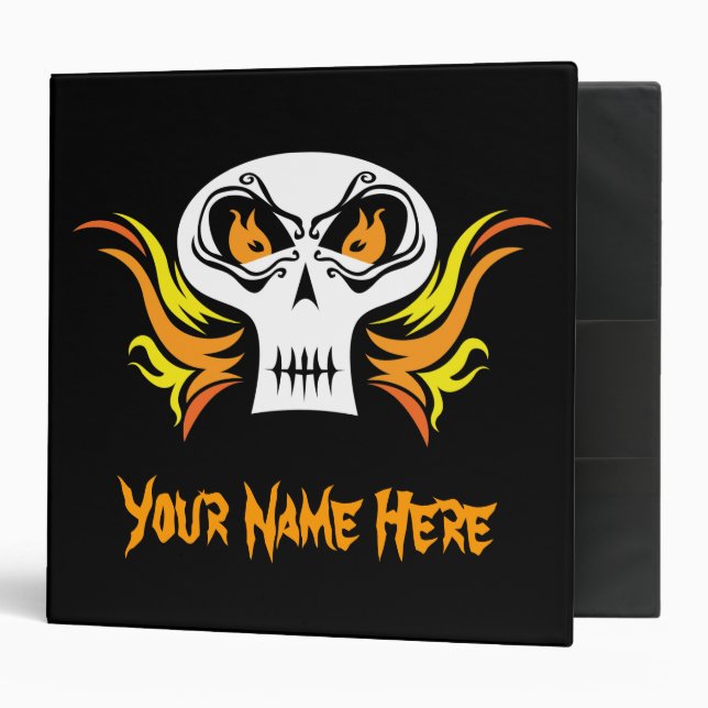 Flaming Skull Binder (Front/Inside)
