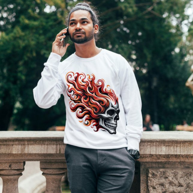 Flaming Skull T-Shirt (Creator Uploaded)