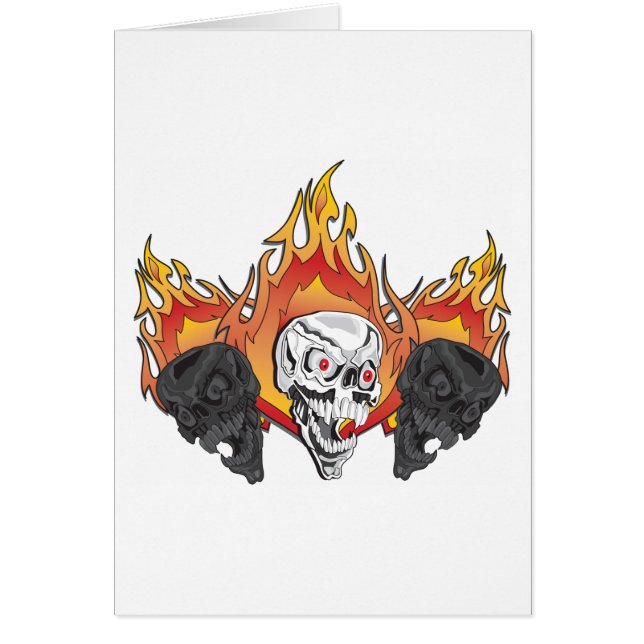 Flaming Skulls (Front)
