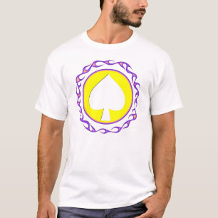 Flaming Spade Poker/Gambler T-shirt