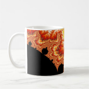 Flaming Sun - Fractal Coffee Mug