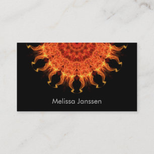 Flaming Sun -Mandala- Business Card
