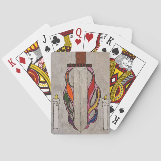 Flaming Sword Playing Cards (Back)