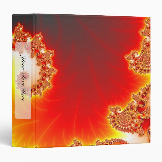 Flaming Tentacle - Fractal Art Binder (Front/Spine)