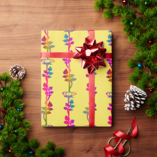 Flaming Vines Summer Wrapping Paper