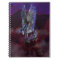 Flaming Winged Blue and White Unicorn  Notebook