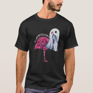 Flaminghost Pink Flamingo Ghost Halloween Costume T-Shirt