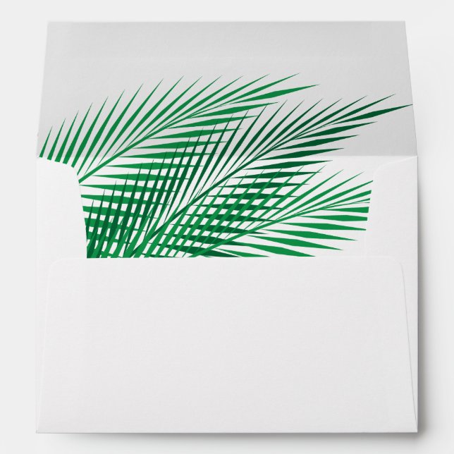 Flamingle Baby shower Enveloppe (Dos (Bas))