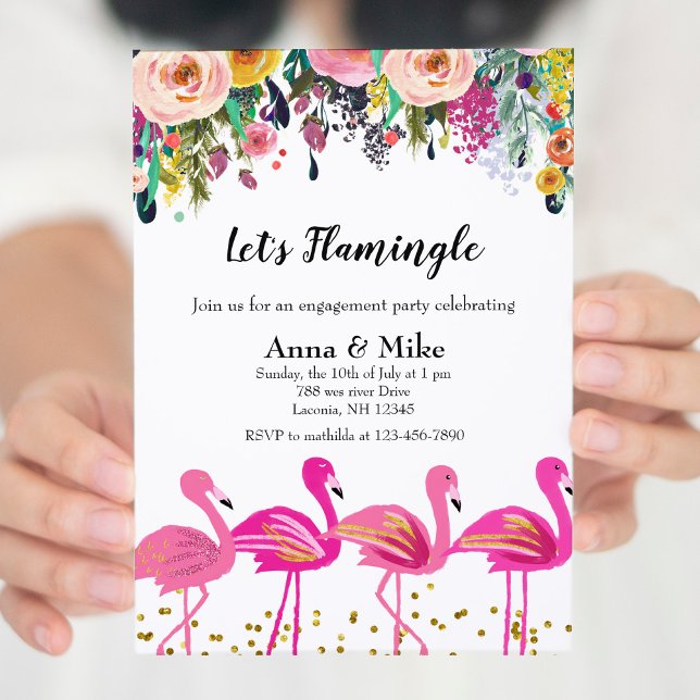 Flamingle Engagement Party Invitation (Créateur téléchargé)