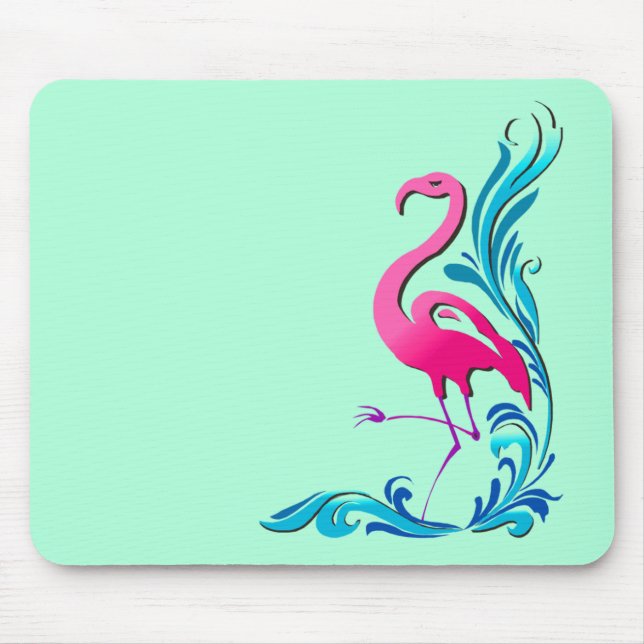 Flamingo 1 mouse pad (Front)
