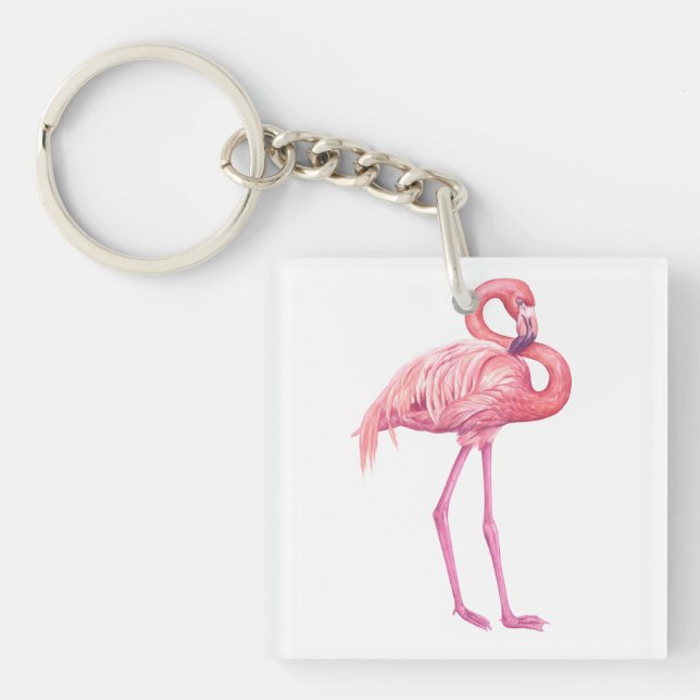 Flamingo 2 keychain (Front)