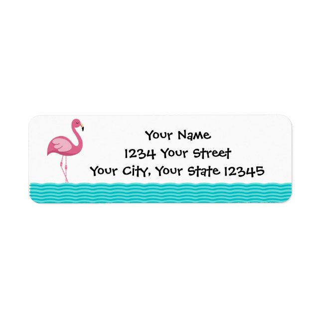 Flamingo Address Label (Front)