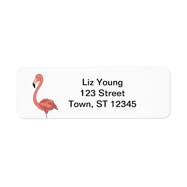 Flamingo Address Labels (Front)