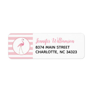Flamingo Address Labels