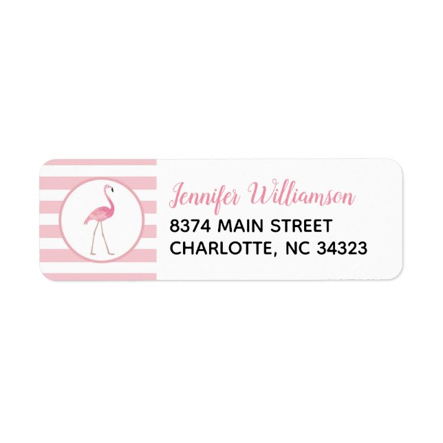 Flamingo Address Labels (Front)