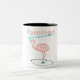 Flamingo Aficionado Two-Tone Coffee Mug