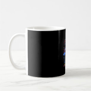 Flamingo American Flag For 4th July Coffee Mug