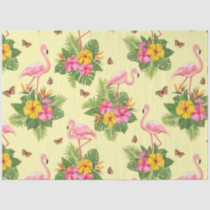 Flamingo and Butterflies 2 Tissue Paper