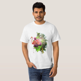 Flamingo and flowers T-Shirt