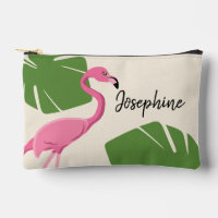 Flamingo and leaves Tropical custom bachelorette 