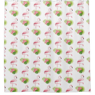 Flamingo and Palm Trees