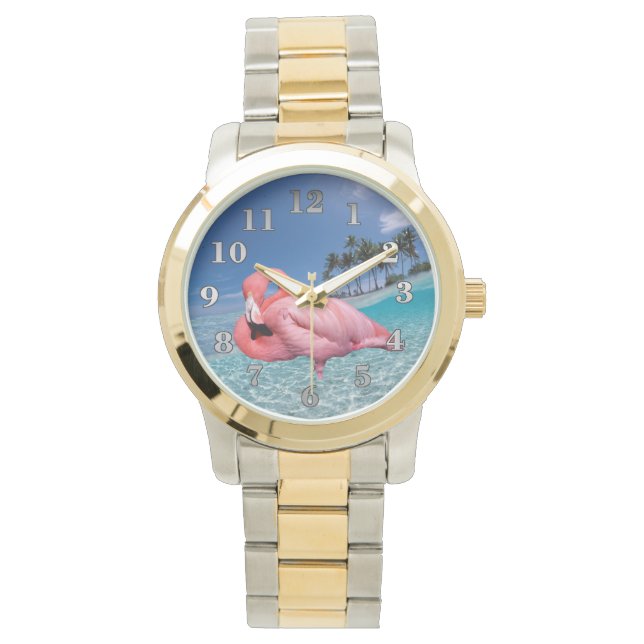 Flamingo and Palms Watch (Front)