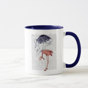 Flamingo and Parasol Mug