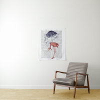 Flamingo and Parasol