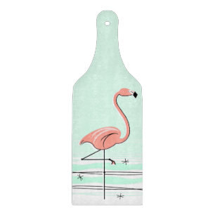 Flamingo Aqua cutting board paddle
