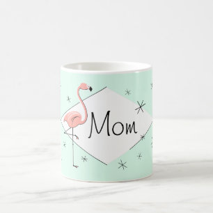 Flamingo Aqua Diamond Mom mug