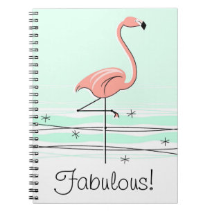 Flamingo Aqua Fabulous! notebook