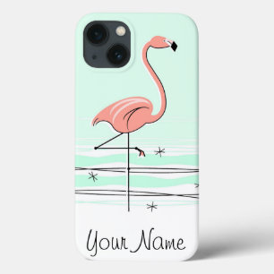 Flamingo Aqua 'Name' iPad Mini case
