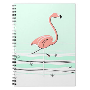Flamingo Aqua notebook