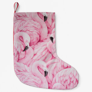 FLAMINGO ARE EVERYWHERE SMALL CHRISTMAS STOCKING