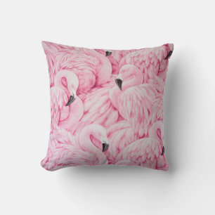 FLAMINGO ARE EVERYWHERE THROW PILLOW