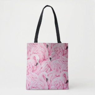 FLAMINGO ARE EVERYWHERE TOTE BAG