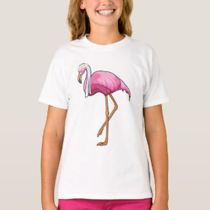 Flamingo as Bride with Veil T-Shirt